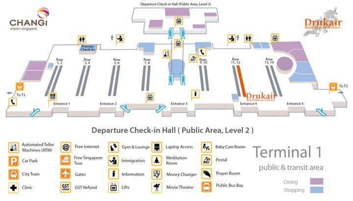 Check-in and Transfer at Changi Airport Terminal 1 ...