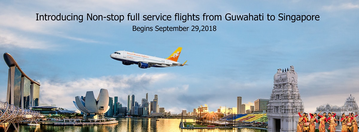 Drukair to connect Guwahati to Singapore from 29 Sep 2018
