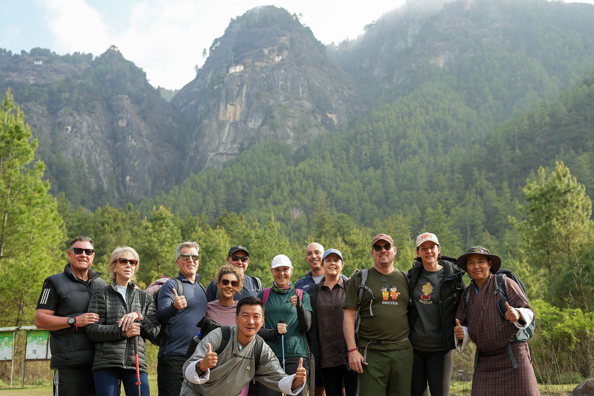 Bostons corporate group hiking up to Tiger_s Nest
